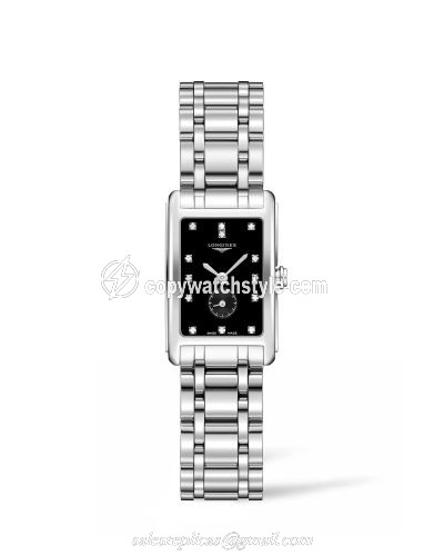 Longines DolceVita 20.5 Quartz Stainless Steel / Black / Bracelet L5.255.4.57.6