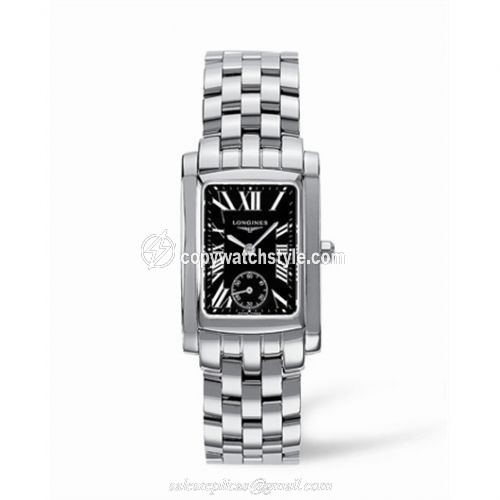 Longines DolceVita 22 Quartz Stainless Steel Black Roman L5.502.4.79.6