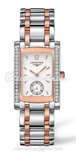 Longines DolceVita 22 Quartz Two Tone Pink Diamond L5.502.5.19.7 Longines DolceVita 22 Quartz Two Tone Pink Diamond L5.502.5.19.7