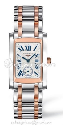 Longines DolceVita 22 Quartz Two Tone Pink L5.502.5.71.7 Longines DolceVita 22 Quartz Two Tone Pink L5.502.5.71.7