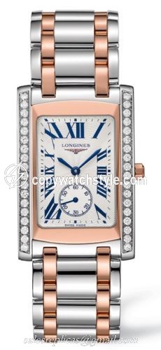 Longines DolceVita 22 Quartz Two Tone Pink Diamond L5.655.5.79.7 Longines DolceVita 22 Quartz Two Tone Pink Diamond L5.655.5.79.7