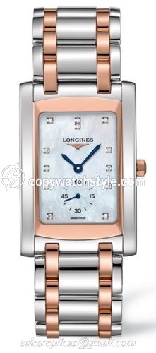 Longines DolceVita 22 Quartz Two Tone Pink L5.655.5.88.7