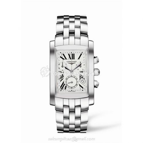 Longines DolceVita 28 Quartz Chronograph Stainless Steel Roman L5.656.4.71.6 Longines DolceVita 28 Quartz Chronograph Stainless Steel Roman L5.656.4.71.6