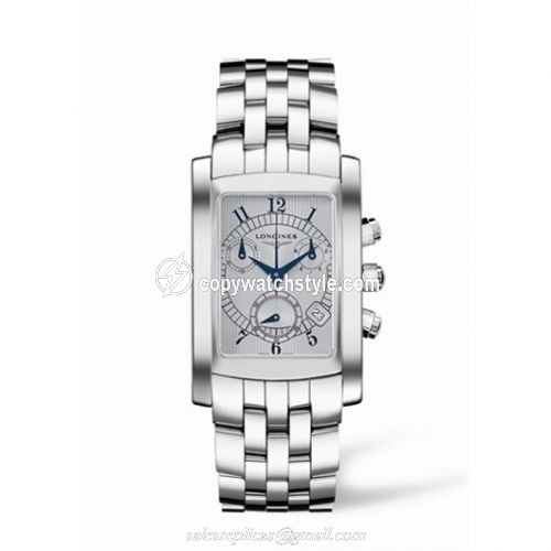 Longines DolceVita 28 Quartz Chronograph Stainless Steel Silver L5.656.4.73.6 Longines DolceVita 28 Quartz Chronograph Stainless Steel Silver L5.656.4.73.6