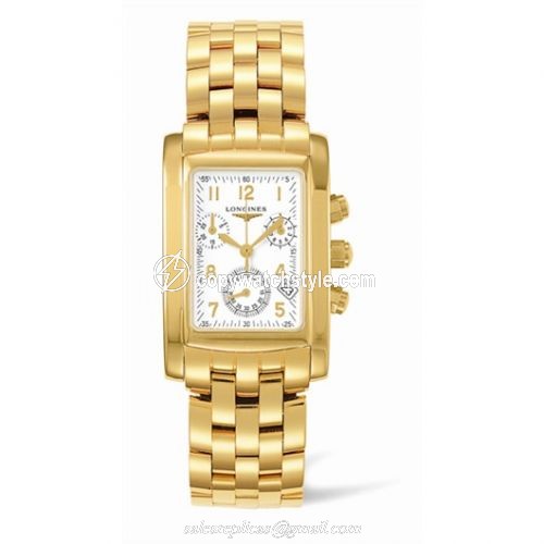 Longines DolceVita 28 Quartz Chronograph Gold L5.656.6.13.6 Longines DolceVita 28 Quartz Chronograph Gold L5.656.6.13.6