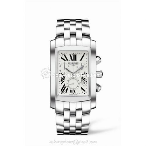 Longines DolceVita 30 Quartz Chronograph Stainless Steel Roman L5.680.4.71.6 Longines DolceVita 30 Quartz Chronograph Stainless Steel Roman L5.680.4.71.6