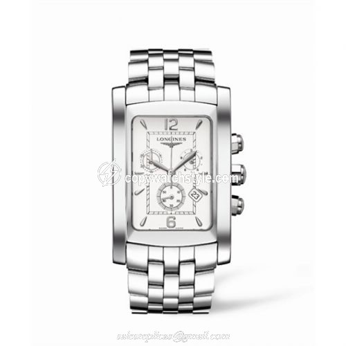 Longines DolceVita XL Chronograph Stainless Steel L5.687.4.16.6 Longines DolceVita XL Chronograph Stainless Steel L5.687.4.16.6
