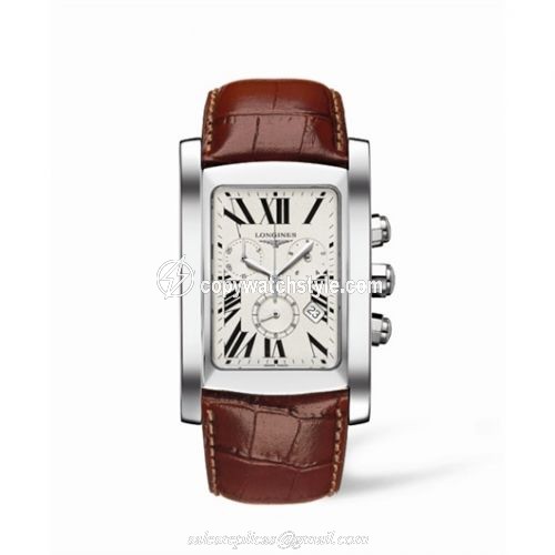 Longines DolceVita XL Chronograph Stainless Steel Roman L5.687.4.71.4 Longines DolceVita XL Chronograph Stainless Steel Roman L5.687.4.71.4