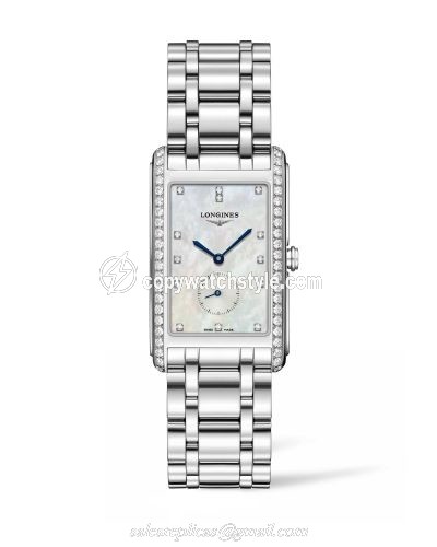 Longines DolceVita 25.8 Quartz Stainless Steel / Diamond / MOP / Bracelet L5.755.0.87.6