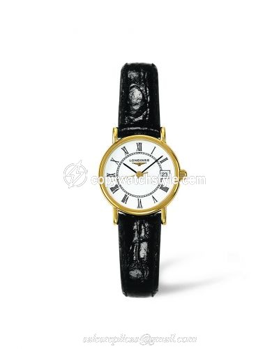 Longines Presence 23.5 Quartz Gold Roman L7.490.6.11.0