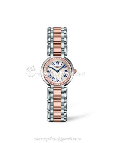 Longines PrimaLuna Quartz 23 Two Tone Pink Diamond L8.109.5.79.6