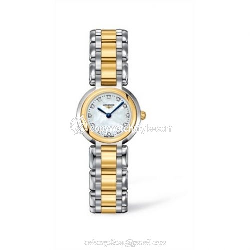 Longines PrimaLuna Quartz 23 Two Tone MOP L8.109.5.93.6 Longines PrimaLuna Quartz 23 Two Tone MOP L8.109.5.93.6