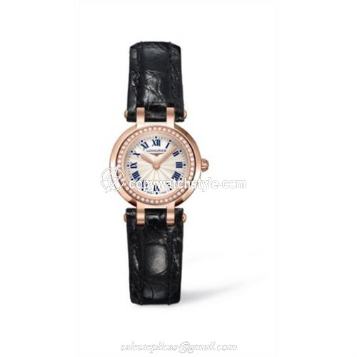 Longines PrimaLuna Quartz 23 Pink Gold Leather Diamond L8.109.9.78.2 Longines PrimaLuna Quartz 23 Pink Gold Leather Diamond L8.109.9.78.2