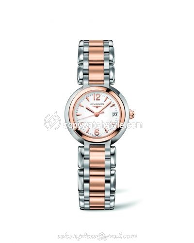 Longines PrimaLuna Quartz 26.5 Two Tone Pink Arabic L8.110.5.16.6