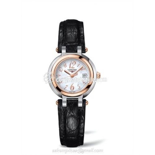 Longines PrimaLuna Quartz 26.5 Two Tone Pink Funky MOP L8.110.5.83.2 Longines PrimaLuna Quartz 26.5 Two Tone Pink Funky MOP L8.110.5.83.2