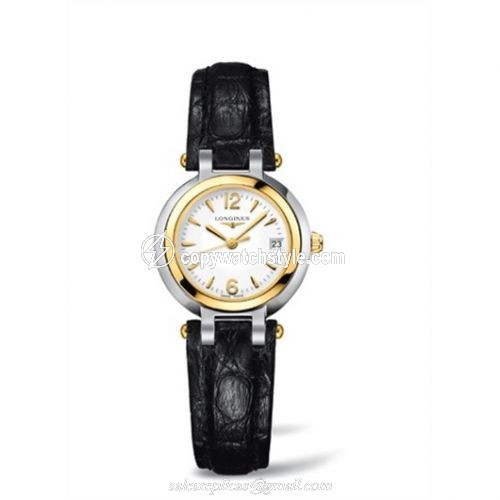 Longines PrimaLuna Quartz 26.5 Two Tone Leather Arabic L8.110.5.90.2 Longines PrimaLuna Quartz 26.5 Two Tone Leather Arabic L8.110.5.90.2