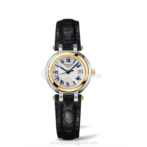 Longines PrimaLuna Quartz 26.5 Two Tone Leather L8.110.5.91.2