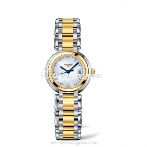 Longines PrimaLuna Quartz 26.5 Two Tone MOP L8.110.5.93.6 Longines PrimaLuna Quartz 26.5 Two Tone MOP L8.110.5.93.6