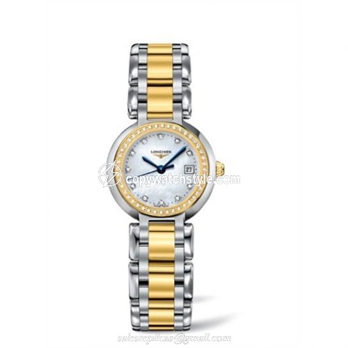 Longines PrimaLuna Quartz 26.5 Two Tone Diamond MOP L8.110.5.97.6 Longines PrimaLuna Quartz 26.5 Two Tone Diamond MOP L8.110.5.97.6