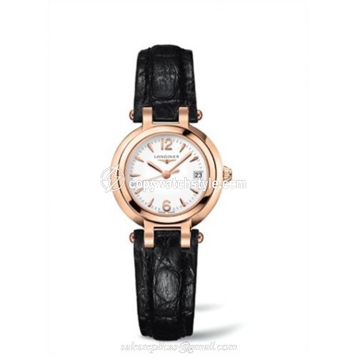Longines PrimaLuna Quartz 26.5 Pink Gold Leather L8.110.8.16.2