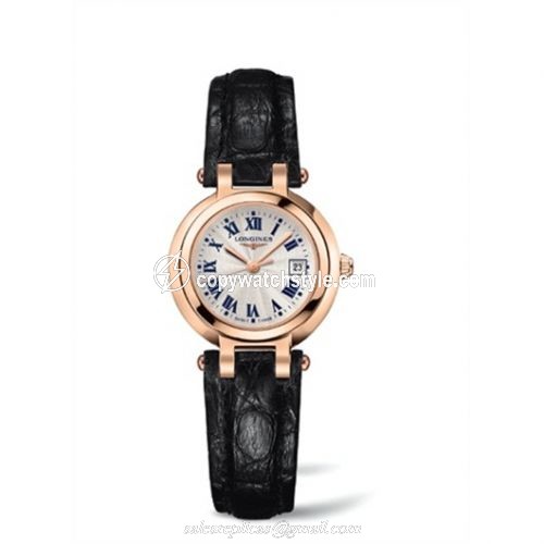 Longines PrimaLuna Quartz 26.5 Pink Gold Leather L8.110.8.78.2
