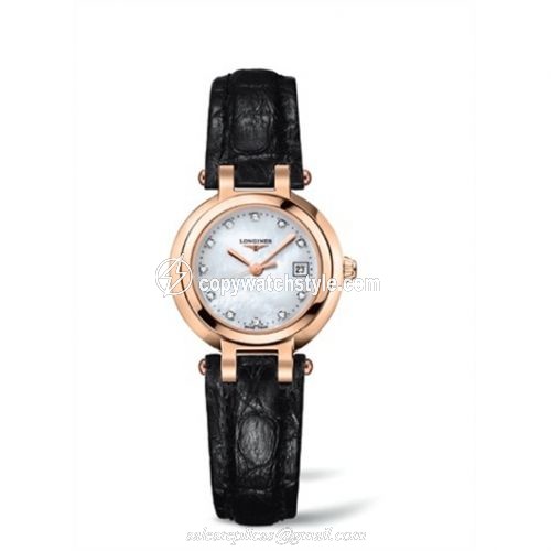 Longines PrimaLuna Quartz 26.5 Pink Gold Leather MOP L8.110.8.87.2 Longines PrimaLuna Quartz 26.5 Pink Gold Leather MOP L8.110.8.87.2