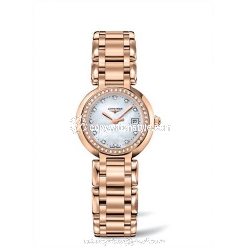 Longines PrimaLuna Quartz 26.5 Pink Gold Diamond MOP L8.110.9.87.6 Longines PrimaLuna Quartz 26.5 Pink Gold Diamond MOP L8.110.9.87.6