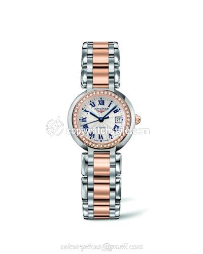 Longines PrimaLuna Automatic 26.5 Two Tone Pink Diamond L8.111.5.79.6