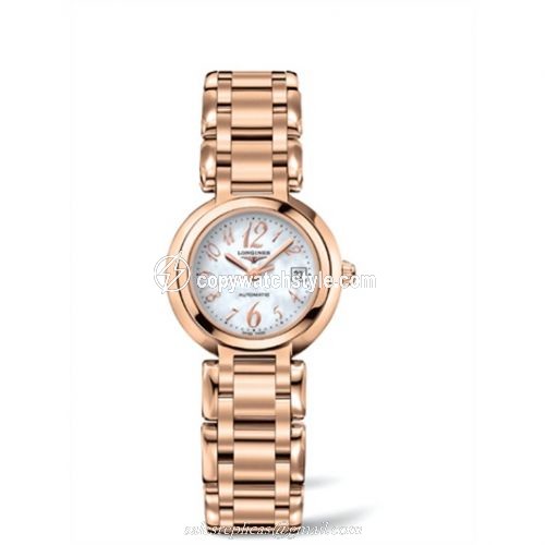 Longines PrimaLuna Automatic 26.5 Pink Gold Funky MOP L8.111.8.83.6 Longines PrimaLuna Automatic 26.5 Pink Gold Funky MOP L8.111.8.83.6
