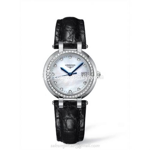 Longines PrimaLuna Quartz 30 Leather Diamond MOP L8.112.0.87.2 Longines PrimaLuna Quartz 30 Leather Diamond MOP L8.112.0.87.2