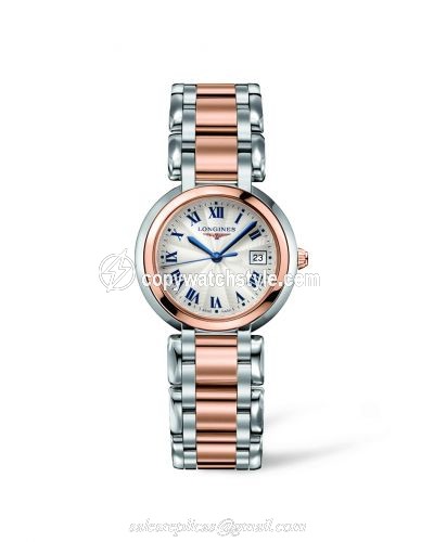 Longines PrimaLuna Quartz 30 Two Tone Pink L8.112.5.78.6 Longines PrimaLuna Quartz 30 Two Tone Pink L8.112.5.78.6