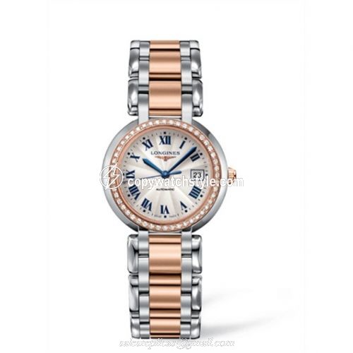 Longines PrimaLuna Automatic 30 Two Tone Pink Diamond L8.113.5.79.6 Longines PrimaLuna Automatic 30 Two Tone Pink Diamond L8.113.5.79.6