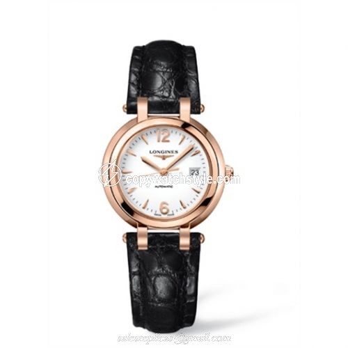 Longines PrimaLuna Automatic 30 Pink Gold Leather Arabic L8.113.8.16.2 Longines PrimaLuna Automatic 30 Pink Gold Leather Arabic L8.113.8.16.2