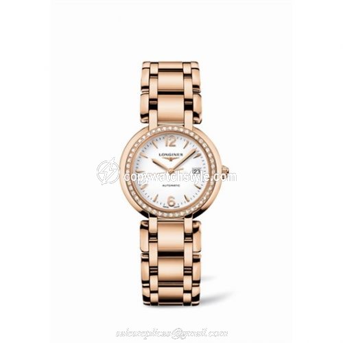 Longines PrimaLuna Automatic 30 Pink Gold Diamond Arabic L8.113.9.16.6 Longines PrimaLuna Automatic 30 Pink Gold Diamond Arabic L8.113.9.16.6