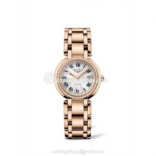 Longines PrimaLuna Automatic 30 Pink Gold Diamond L8.113.9.78.6 Longines PrimaLuna Automatic 30 Pink Gold Diamond L8.113.9.78.6