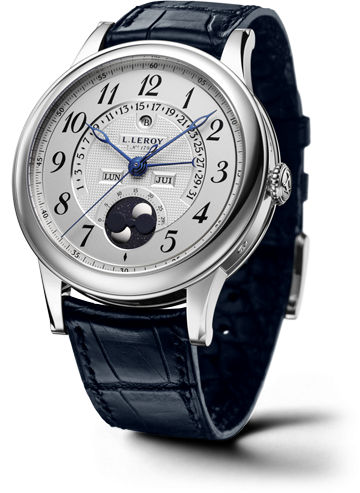 Leroy Osmior Retrograde Perpetual Date Silver LL102/1 Leroy Osmior Retrograde Perpetual Date Silver LL102/1