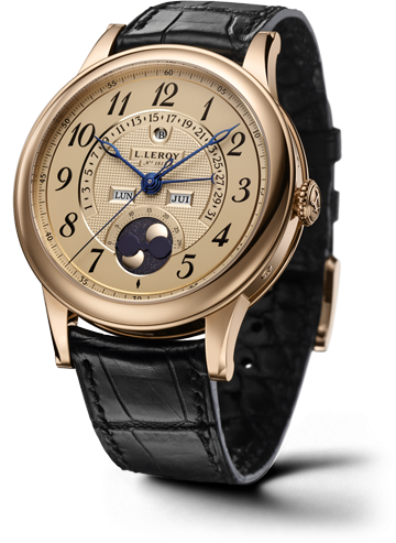Leroy Osmior Retrograde Perpetual Date Champagne LL103/3 Leroy Osmior Retrograde Perpetual Date Champagne LL103/3