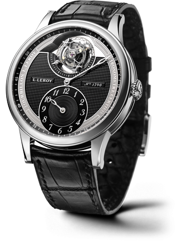 Leroy Osmior Tourbillon Automatic Regulator Black LL104/2 Leroy Osmior Tourbillon Automatic Regulator Black LL104/2
