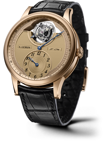 Leroy Osmior Tourbillon Automatic Regulator Champagne LL106/3 Leroy Osmior Tourbillon Automatic Regulator Champagne LL106/3