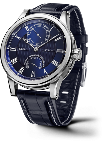 Leroy Automatic Deck Chronometer White Gold Blue LL200/3 Leroy Automatic Deck Chronometer White Gold Blue LL200/3