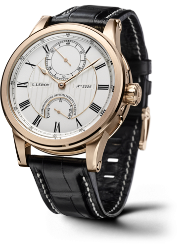 Leroy Automatic Deck Chronometer Pink Gold Silver LL201/1 Leroy Automatic Deck Chronometer Pink Gold Silver LL201/1