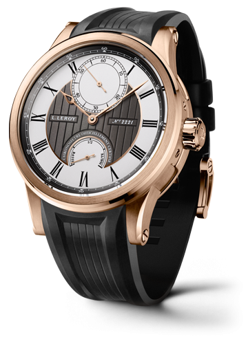 Leroy Automatic Deck Chronometer Pink Gold Grey-Silver LL201/6 Leroy Automatic Deck Chronometer Pink Gold Grey-Silver LL201/6