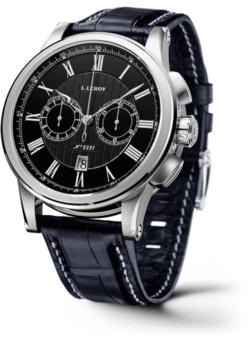 Leroy Automatic Deck Chronograph White Gold Black LL202/2