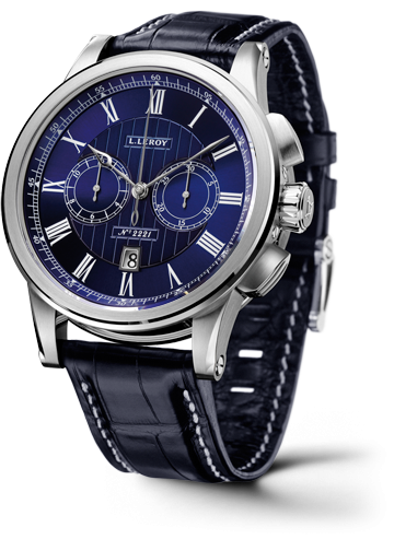 Leroy Automatic Deck Chronograph White Gold Blue LL202/3 Leroy Automatic Deck Chronograph White Gold Blue LL202/3