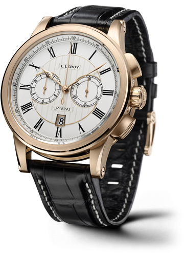 Leroy Automatic Deck Chronograph Pink Gold Silver LL203/1 Leroy Automatic Deck Chronograph Pink Gold Silver LL203/1