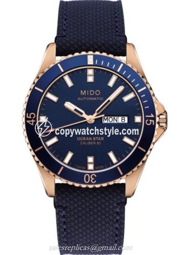 Mido Ocean Star 200 Rose / Blue / Canvas M026.430.36.041.00