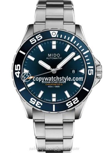 Mido Ocean Star 600 Stainless Steel / Blue / Bracelet M026.608.11.041.00 Mido Ocean Star 600 Stainless Steel / Blue / Bracelet M026.608.11.041.00