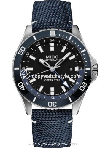 Mido Ocean Star GMT Stainless Steel / Black / Canvas M026.629.17.051.00 Mido Ocean Star GMT Stainless Steel / Black / Canvas M026.629.17.051.00
