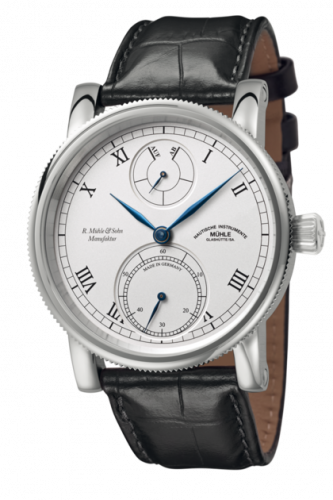 Muhle Glashutte Robert Mhle Auf/Ab Silver / Strap M1-11-15-LB Muhle Glashutte Robert Mhle Auf/Ab Silver / Strap M1-11-15-LB