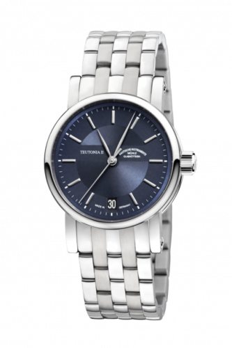 Muhle Glashutte Teutonia II Medium Blue Silver / Bracelet M1-30-22-MB Muhle Glashutte Teutonia II Medium Blue Silver / Bracelet M1-30-22-MB